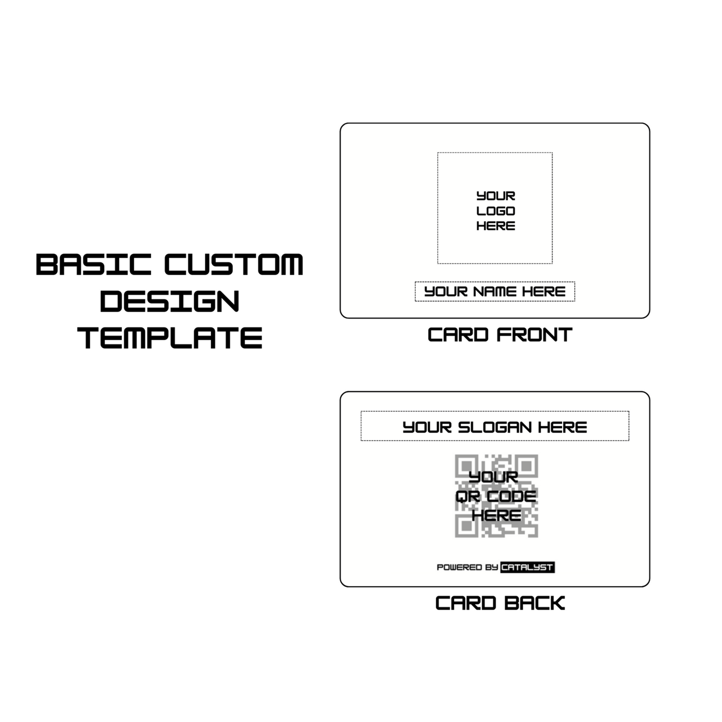 The Catalyst Card - Glossy White